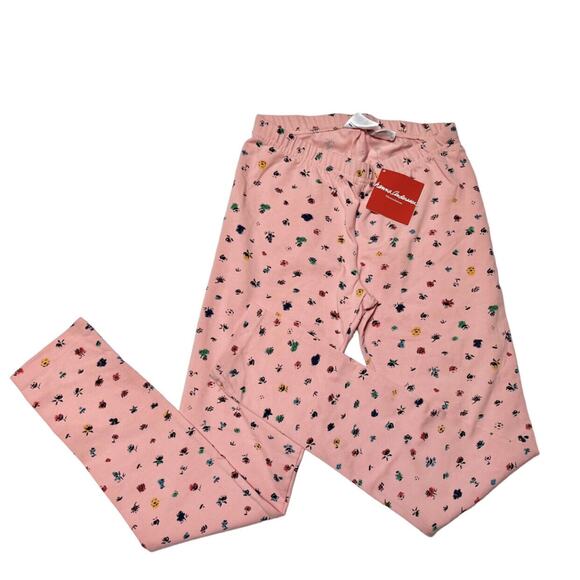 NWT Hanna Andersson Floral Print Leggings Size 12 - Picture 1 of 6
